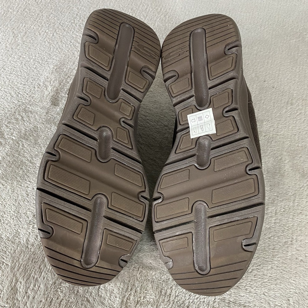 Skechers Arch Fit Gotta Chill Boots Womens Size 10 Brown Suede Comfort NEW - Picture 10 of 13